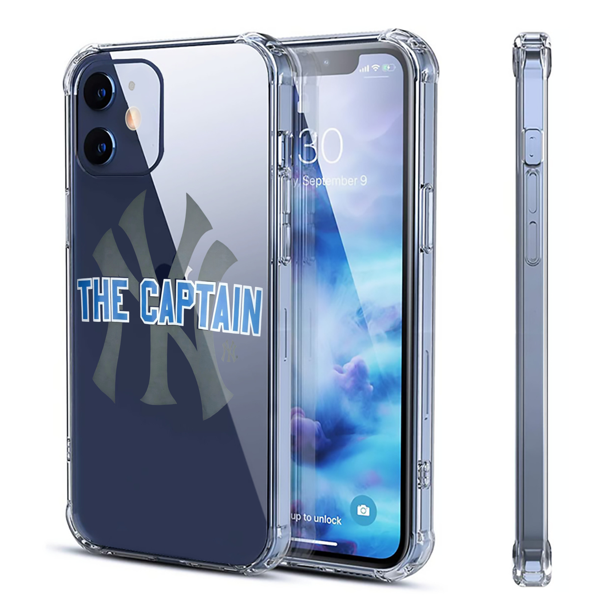 Derek Jeter 84 Clear IPhone 12 Case – Soft TPU With UV Print – Enhanced Drop Protection, Precise Fit, Anti-Fingerprint, Customizable Design, Scratch-Resistant, Yellow-Resistant